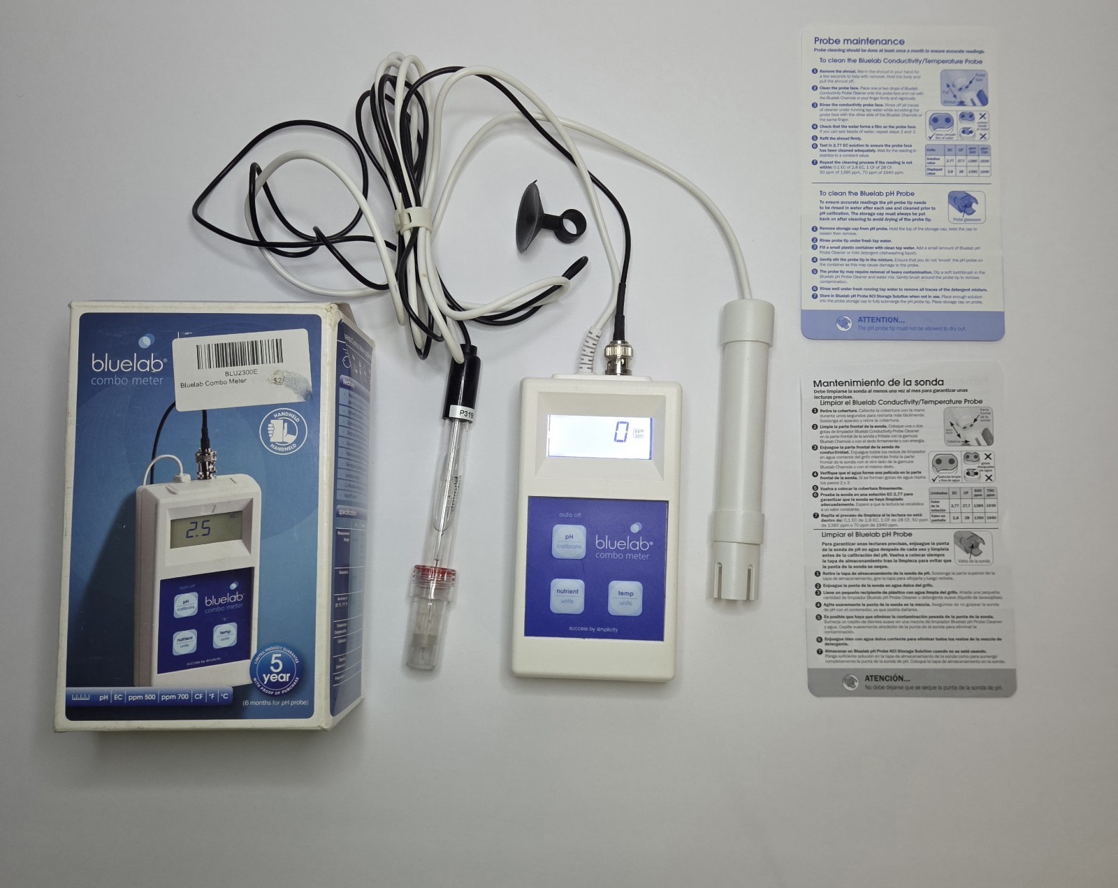 USED Bluelab Combo Meter pH EC TDS PPM Temp CF (read description) USED Bluelab Combo Meter pH EC TDS PPM Temp CF (read description)