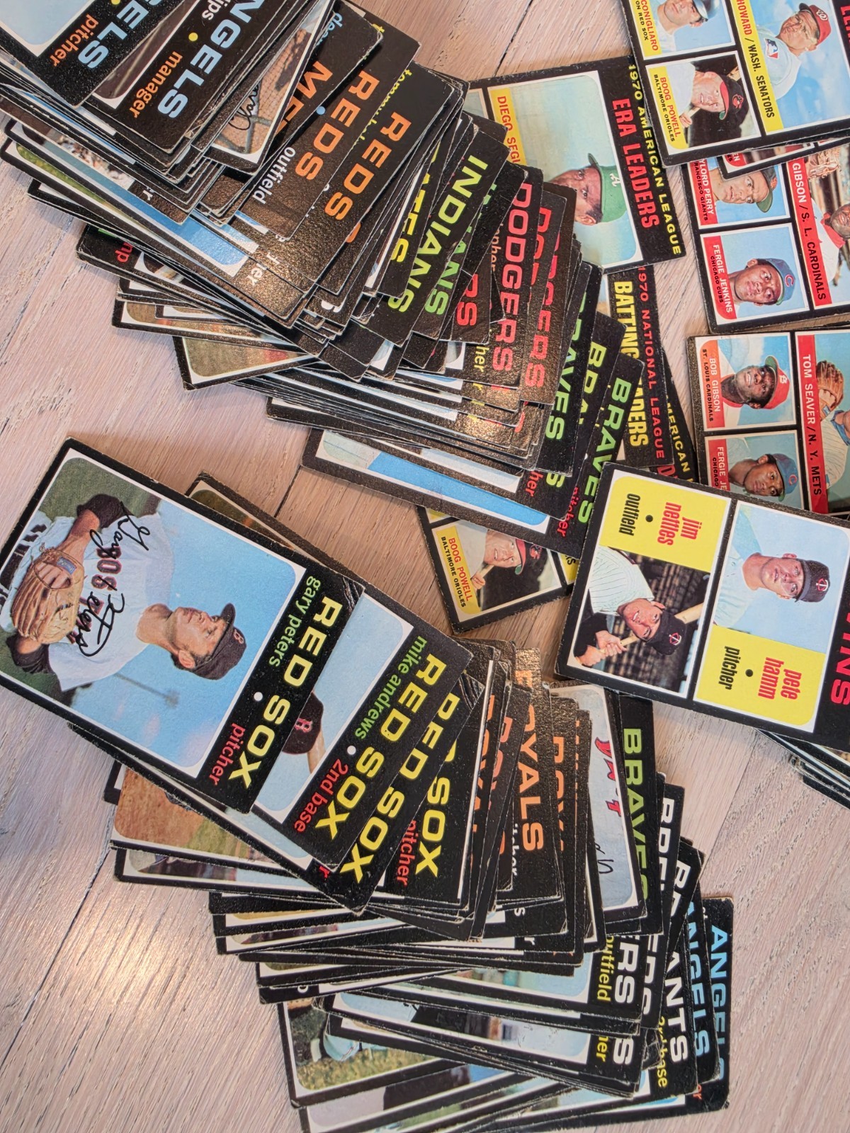1971 TOPPS BASEBALL 200+ card lot most are-different VG to- EX 1971 TOPPS BASEBALL 200+ card lot most are-different VG to- EX