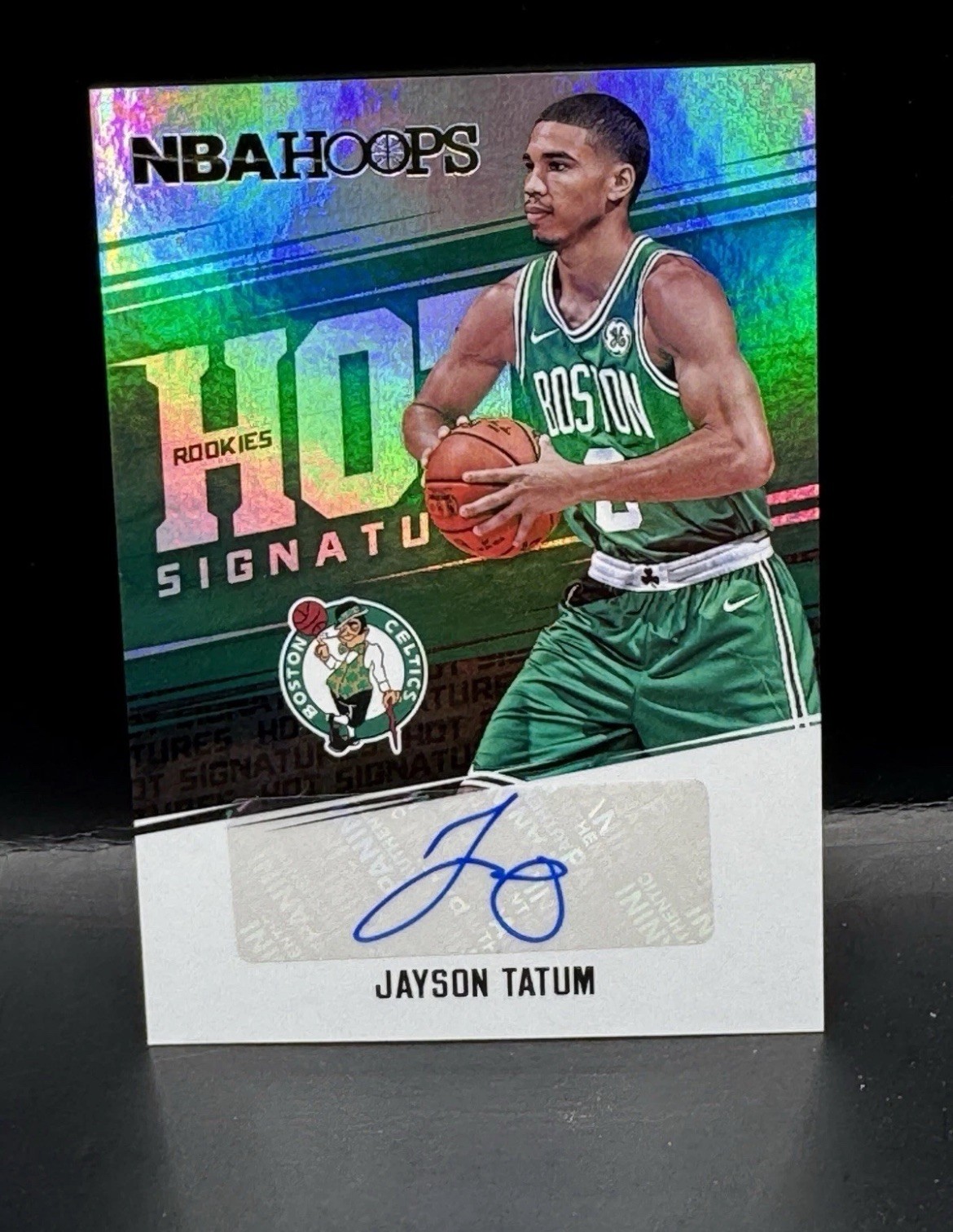 2017-18 Jayson Tatum Panini NBA Hoops - Hot Signatures Rookies #HSR-JT (AU, RC)