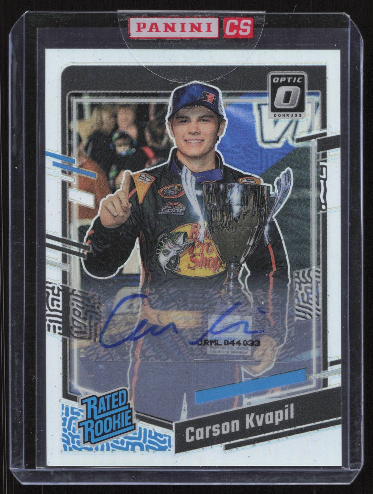 2024 Donruss Racing Optic Signatures #96 Carson Kvapil