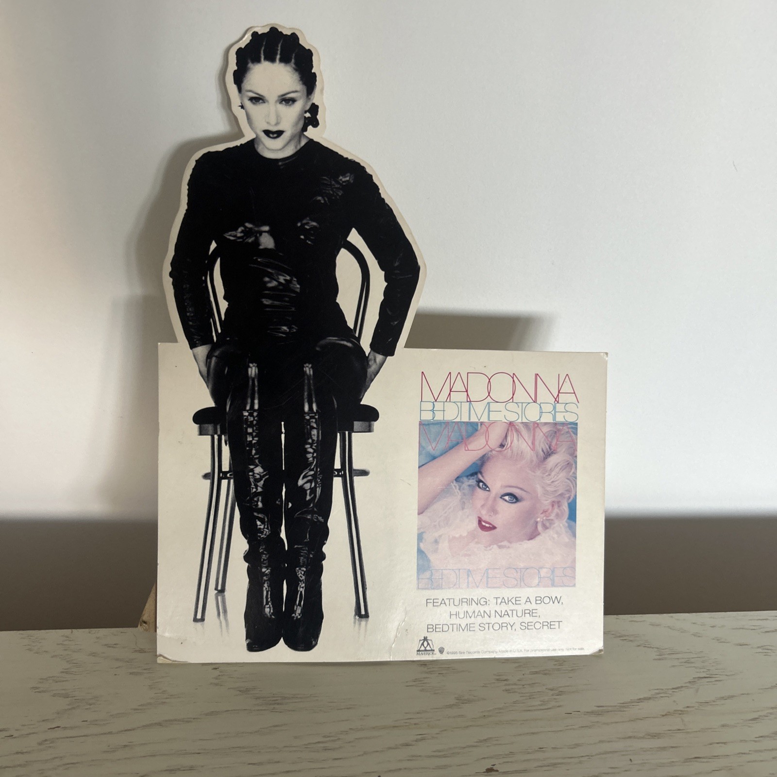 MADONNA 1995 Bedtime Stories Stand Up Counter Display Promo Maverick Sire Record MADONNA 1995 Bedtime Stories Stand Up Counter Display Promo Maverick Sire Record