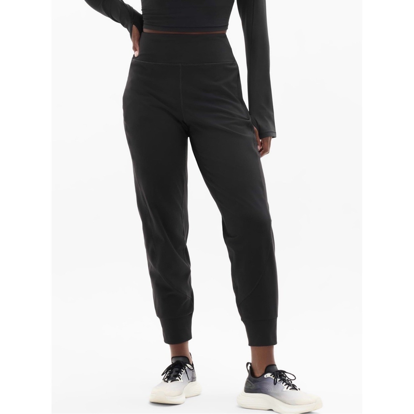 Athleta Rainer Black High-Rise Jogger Pants