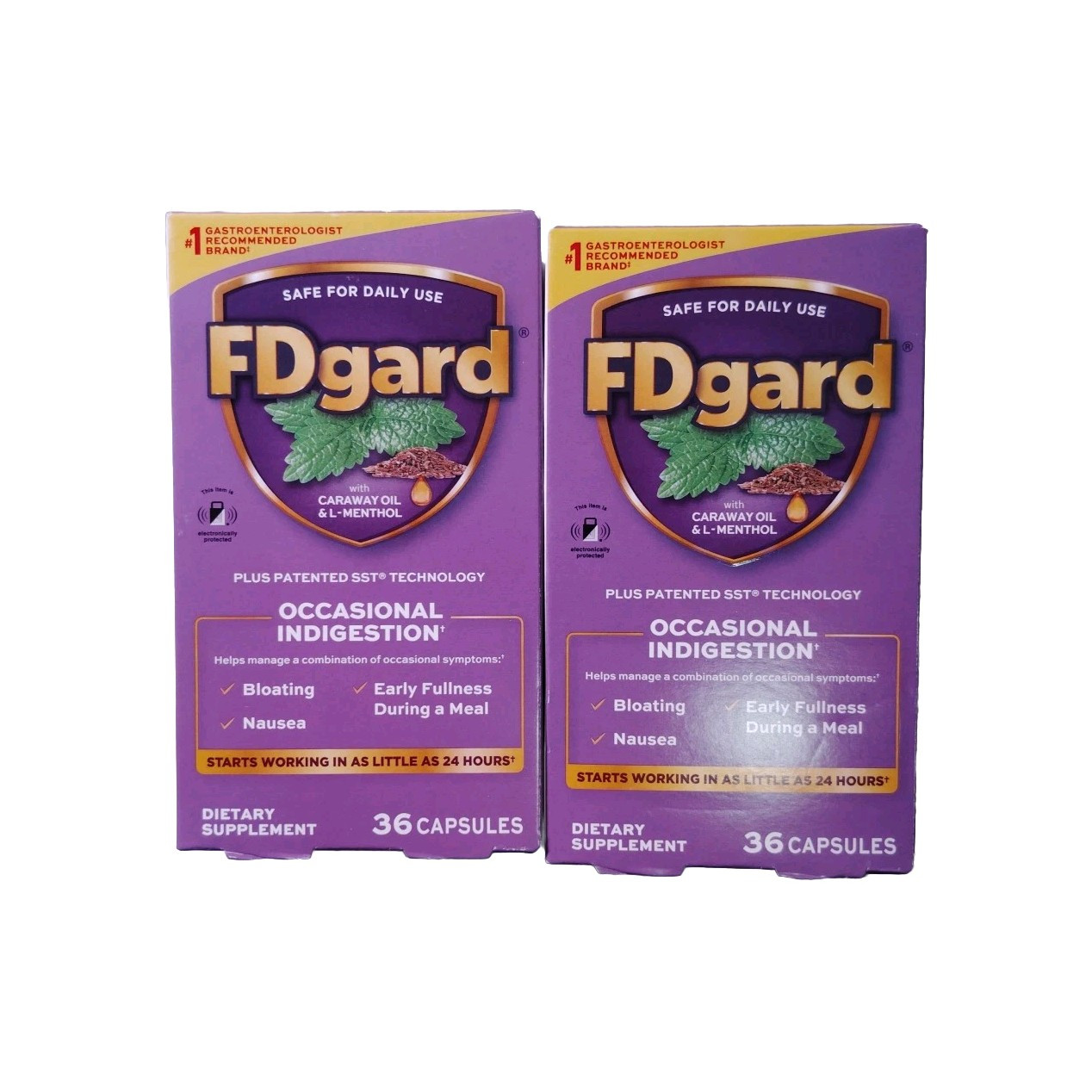 2 Pack-FDgard Caraway Oil Dietary Supplement 36 Capsules 3/2027+