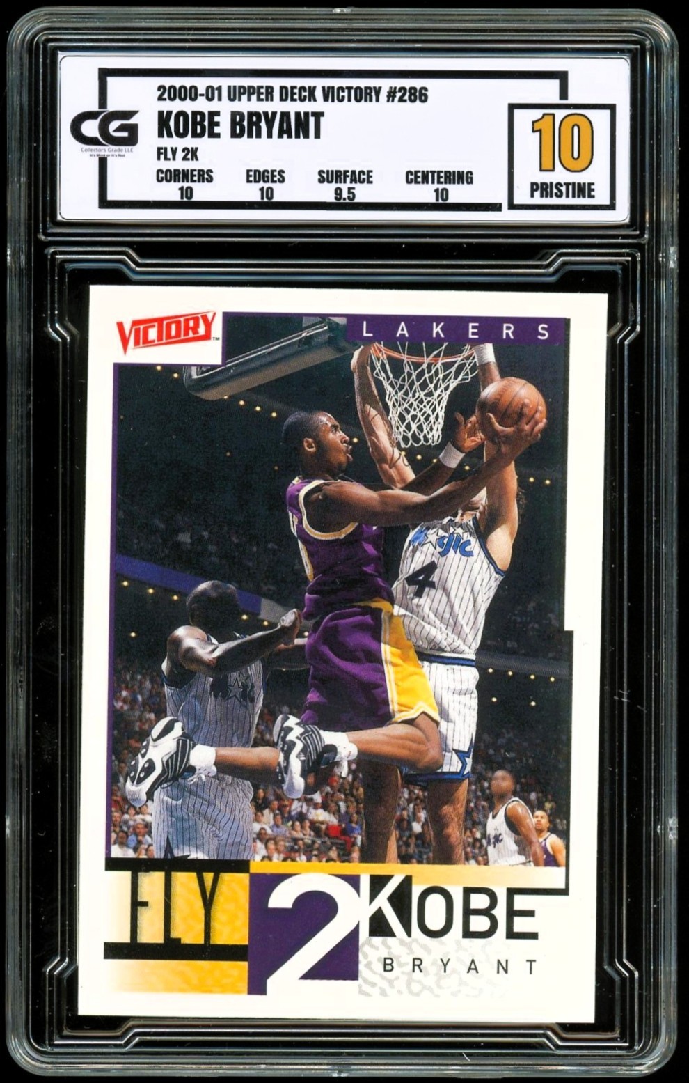 2000-01 Upper Deck Victory FLY 2K #286 ~ Kobe Bryant ~ CG 10 PRISTINE GOLD