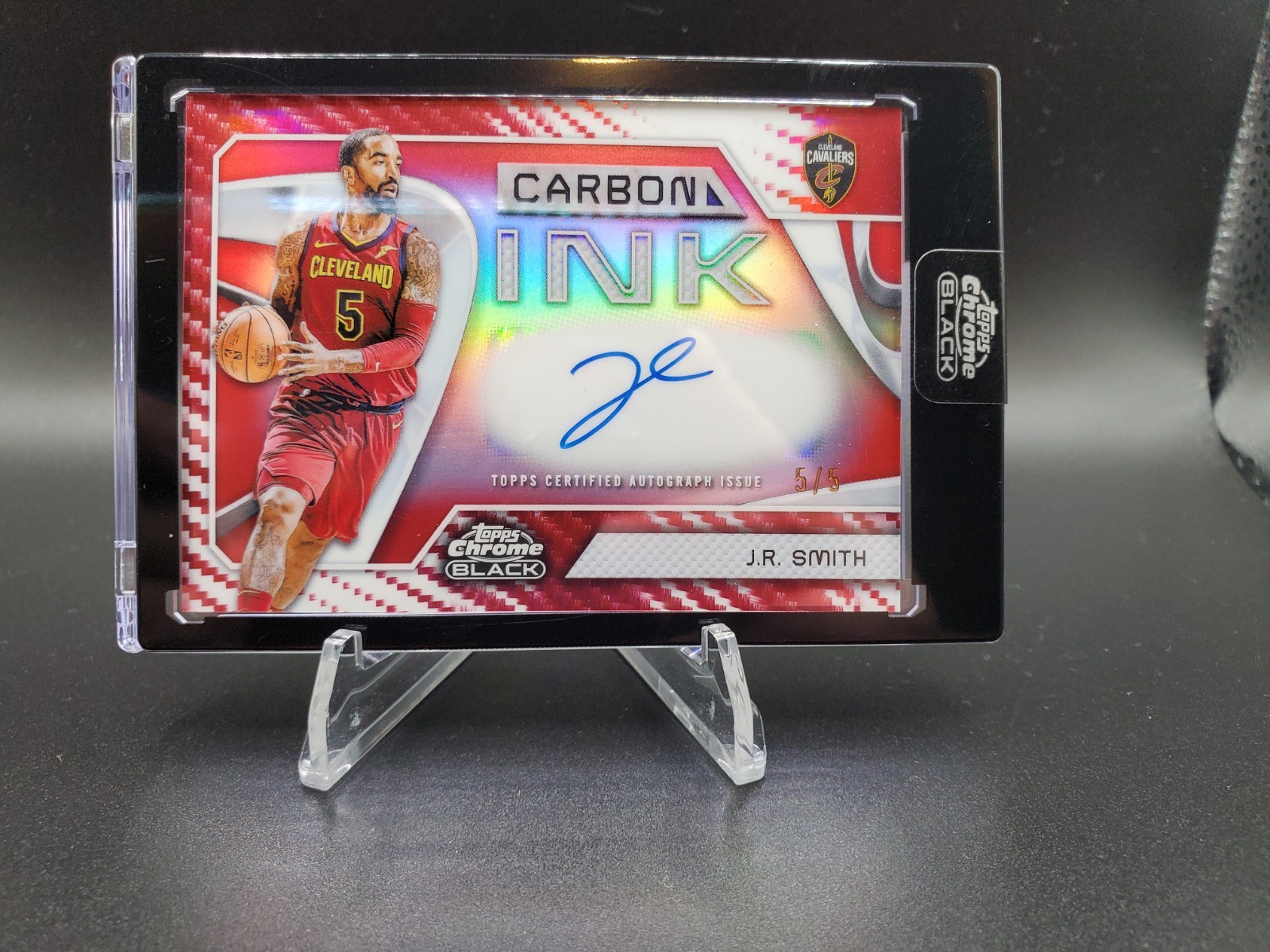2025-2026 Topps Chrome Black J.R. Smith Carbon Ink 5/5