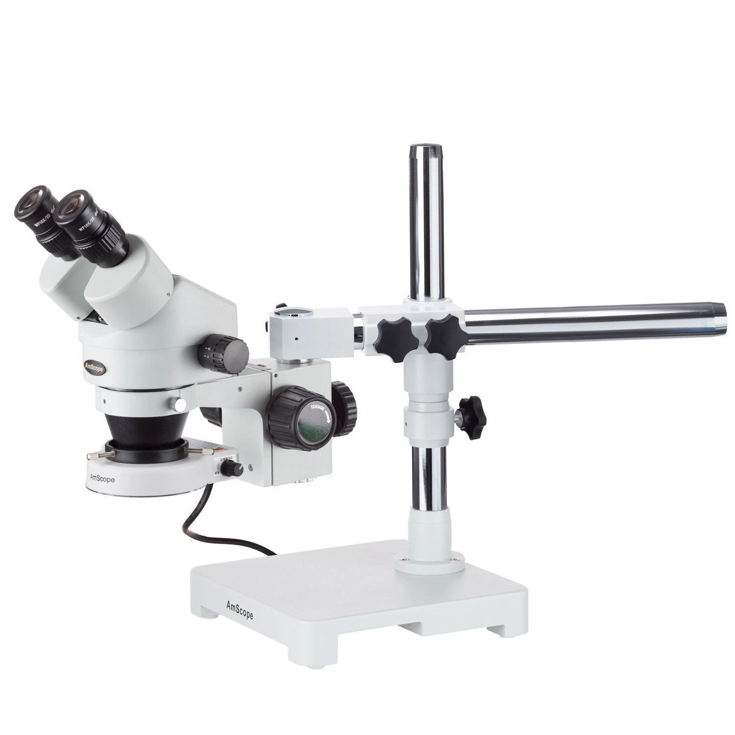 AmScope SM-3BX-80S 3.5X-45X Stereo Microscope 80-LED Boom Stand New Open Box AmScope SM-3BX-80S 3.5X-45X Stereo Microscope 80-LED Boom Stand New Open Box