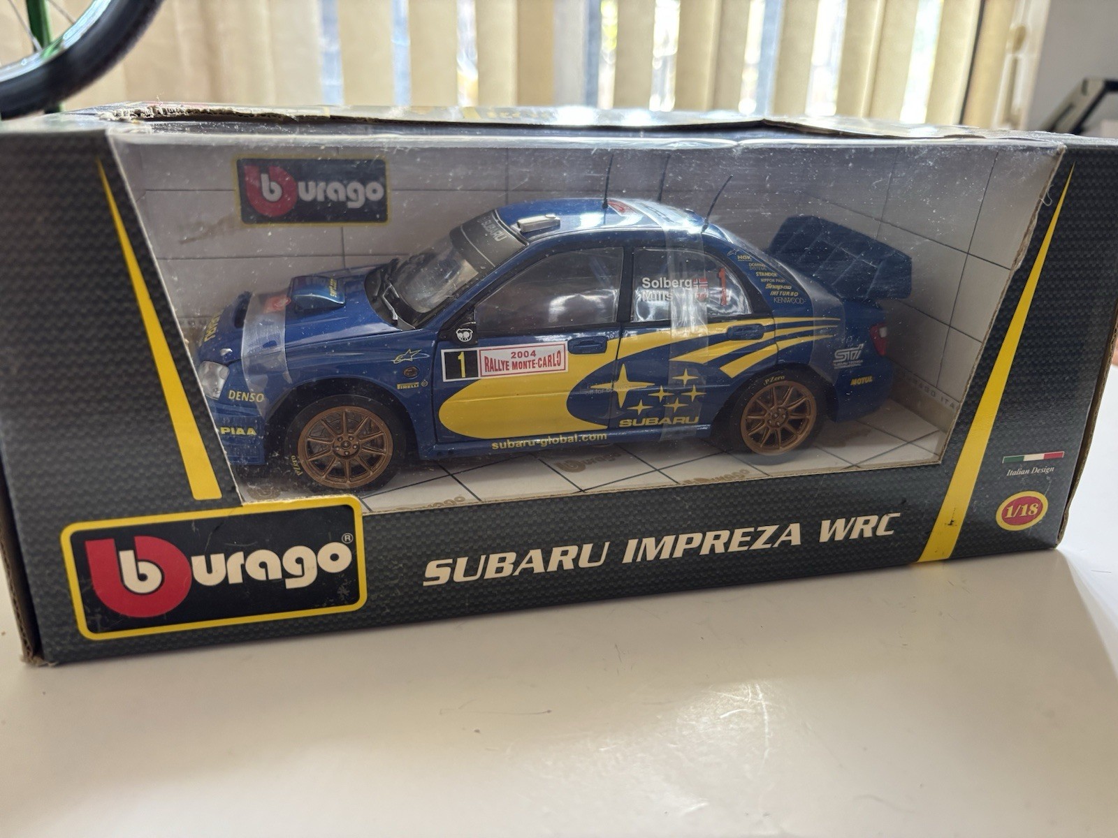 RARE  Bburago Trophy Collection 1:18 Subaru Impreza WRC 2004 Monte-Carlo