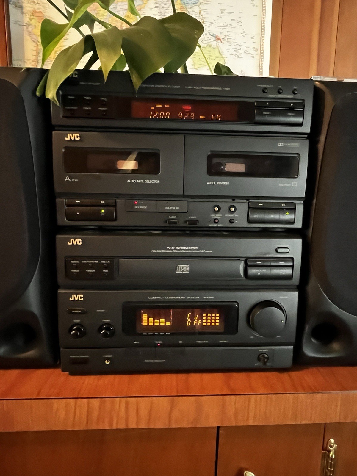 Vtg JVC CA-MX-44BK Compact Component Stereo System Deck No Remote All Tested Vtg JVC CA-MX-44BK Compact Component Stereo System Deck No Remote All Tested