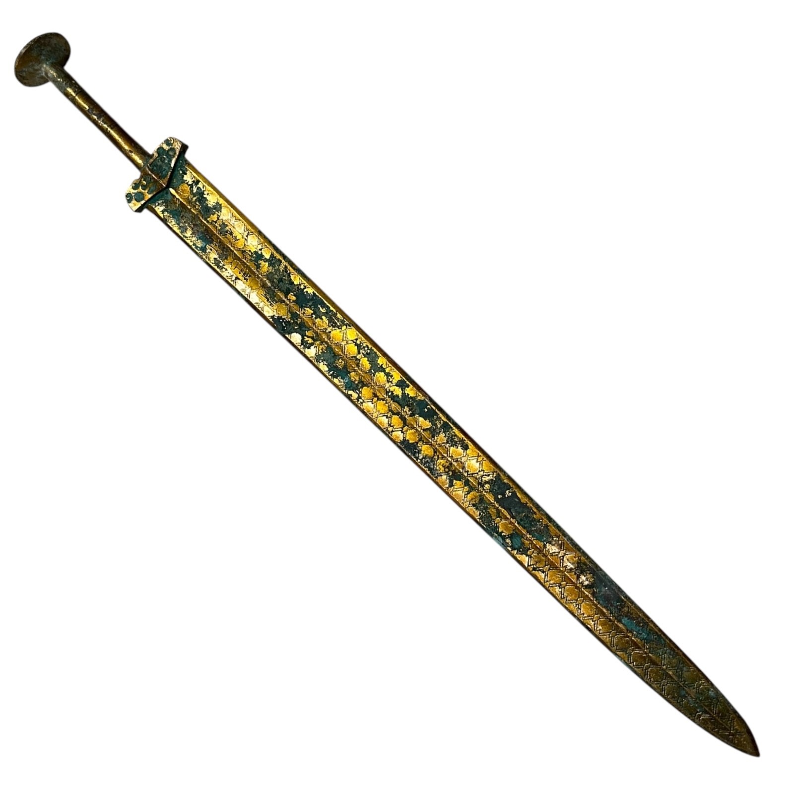 WONDERFUL ANCIENT ROMAN BRONZE MILITARY BATTLE SWORD