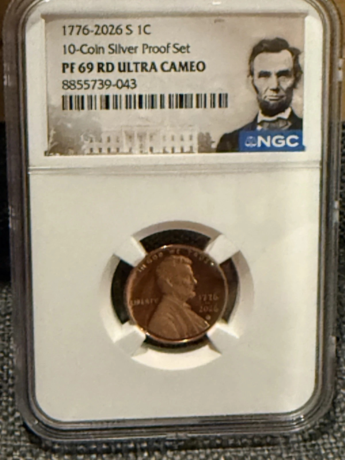 1776 2026 S Proof Lincoln Cent NGC PF 69 Ultra Cameo Penny Shield Dual Date 250