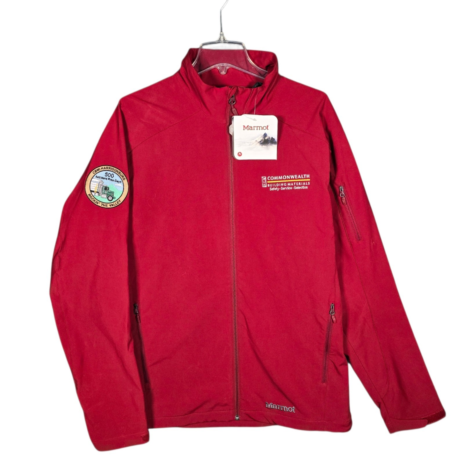 Marmot Approach Jacket Men\'s XL Brick Red Softshell Full Zip New With Tags Marmot Approach Jacket Men\'s XL Brick Red Softshell Full Zip New With Tags