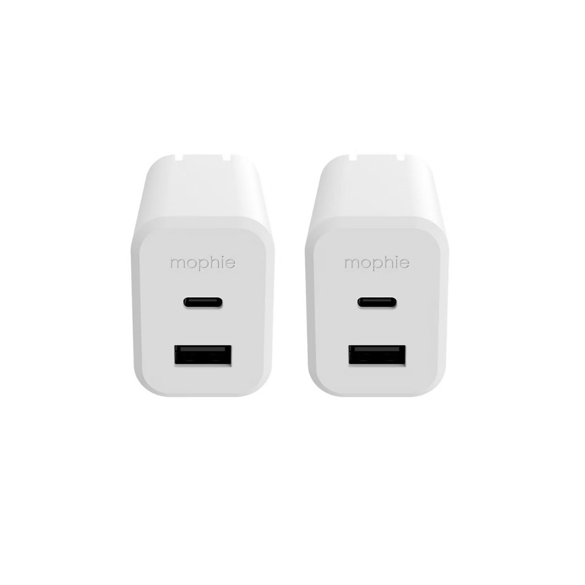 Mophie Wall USB-C PD USB-A 42W Gan 2 pack Phone Chargers CHG-WALL-PD-42W