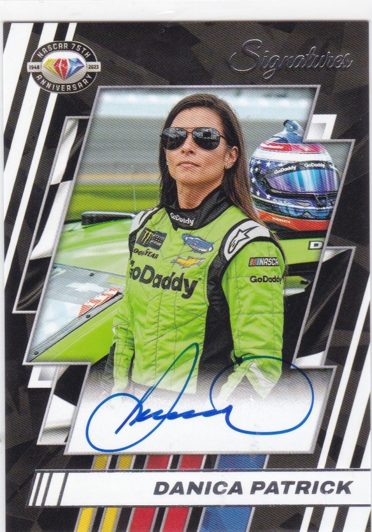 DANICA PATRICK 2023  PANINI RACING NASCAR 75TH ANNIVERSARY SIGNATURES AUTOGRAPH