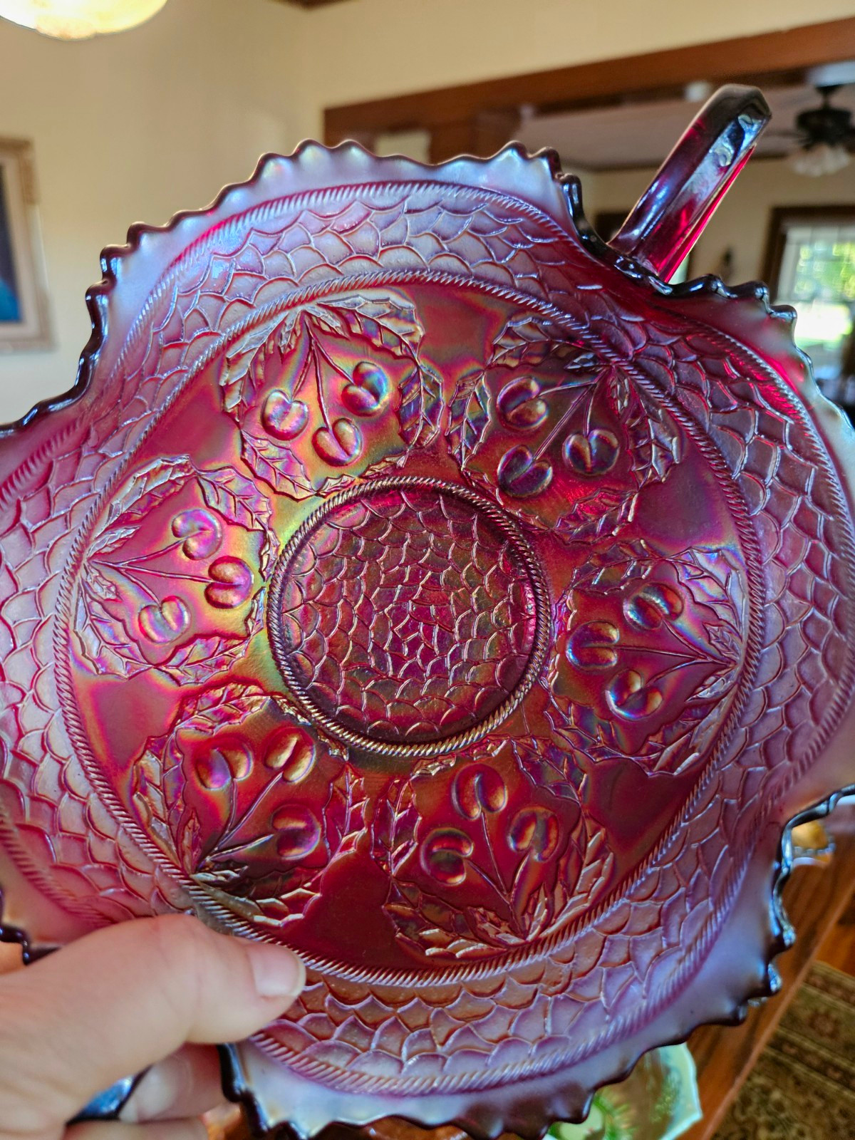 Red FENTON cherry Bon- Bon (1910)