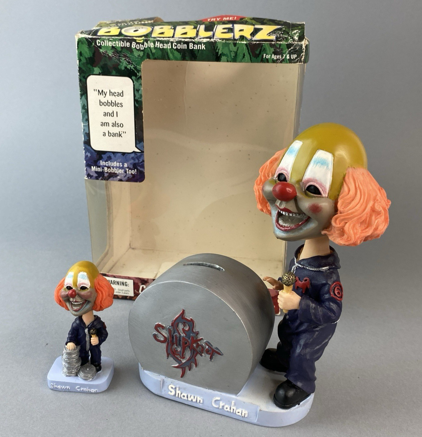 Slipknot Bobblerz Shawn Crahan Bobblehead Coin Bank Figurine Slipknot Bobblerz Shawn Crahan Bobblehead Coin Bank Figurine