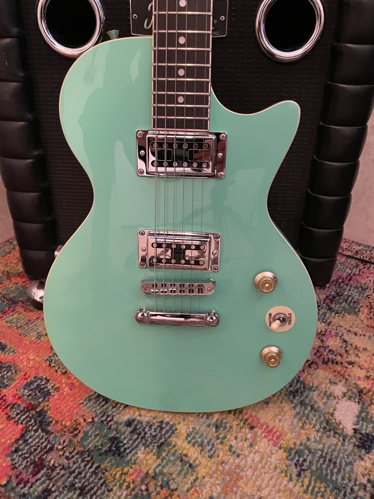Donner DLP124S Sea Foam Green electric Guitar W/ Gigbag