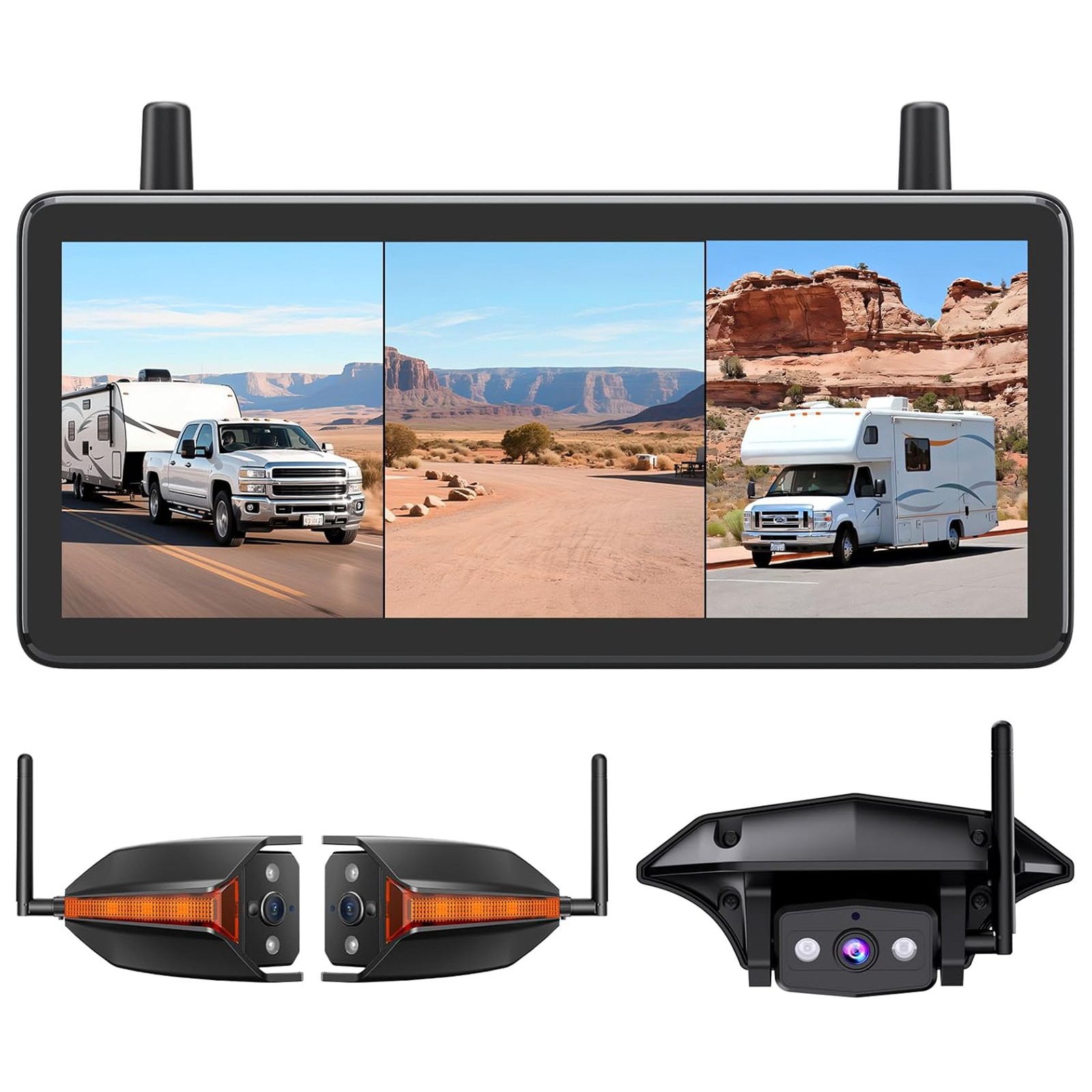 AUTO-VOX WF4 Wireless RV Camera System For Driving &Reversing 7.2\