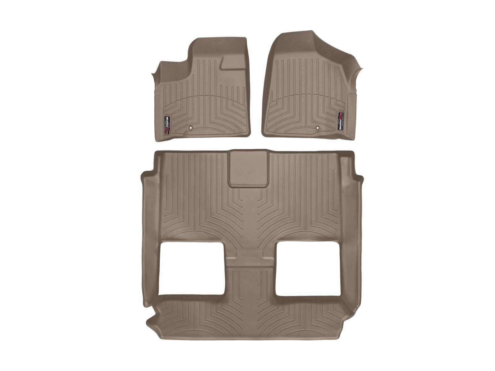 WeatherTech FloorLiner for 2013-2020 Dodge Grand Caravan - Full Set, Tan