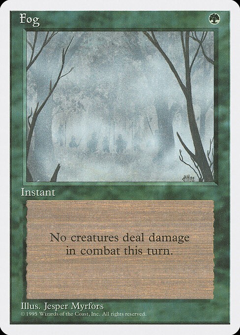 Fog NonFoil Fourth Edition 244 NM MTG Fog NonFoil Fourth Edition 244 NM MTG
