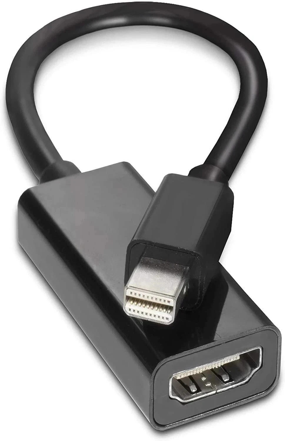 LOT Mini DisplayPort to HDMI Adapter 4K/1080P Mini DP Male to HDMI Female Black LOT Mini DisplayPort to HDMI Adapter 4K/1080P Mini DP Male to HDMI Female Black
