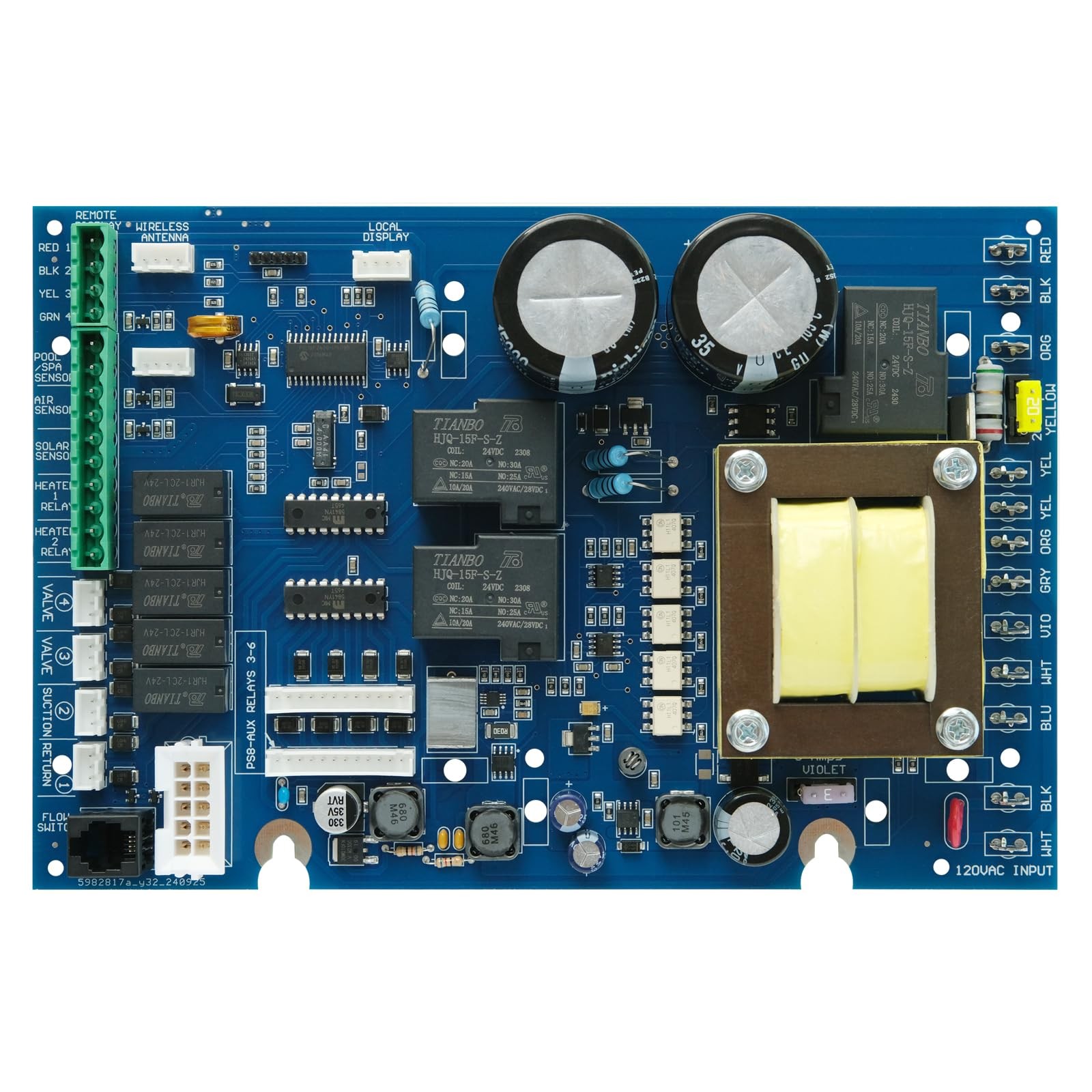 Upgraded Glx-Pcb-Main Main PCB Printed Circuit Board for Hayward Goldline Aqual Upgraded Glx-Pcb-Main Main PCB Printed Circuit Board for Hayward Goldline Aqual