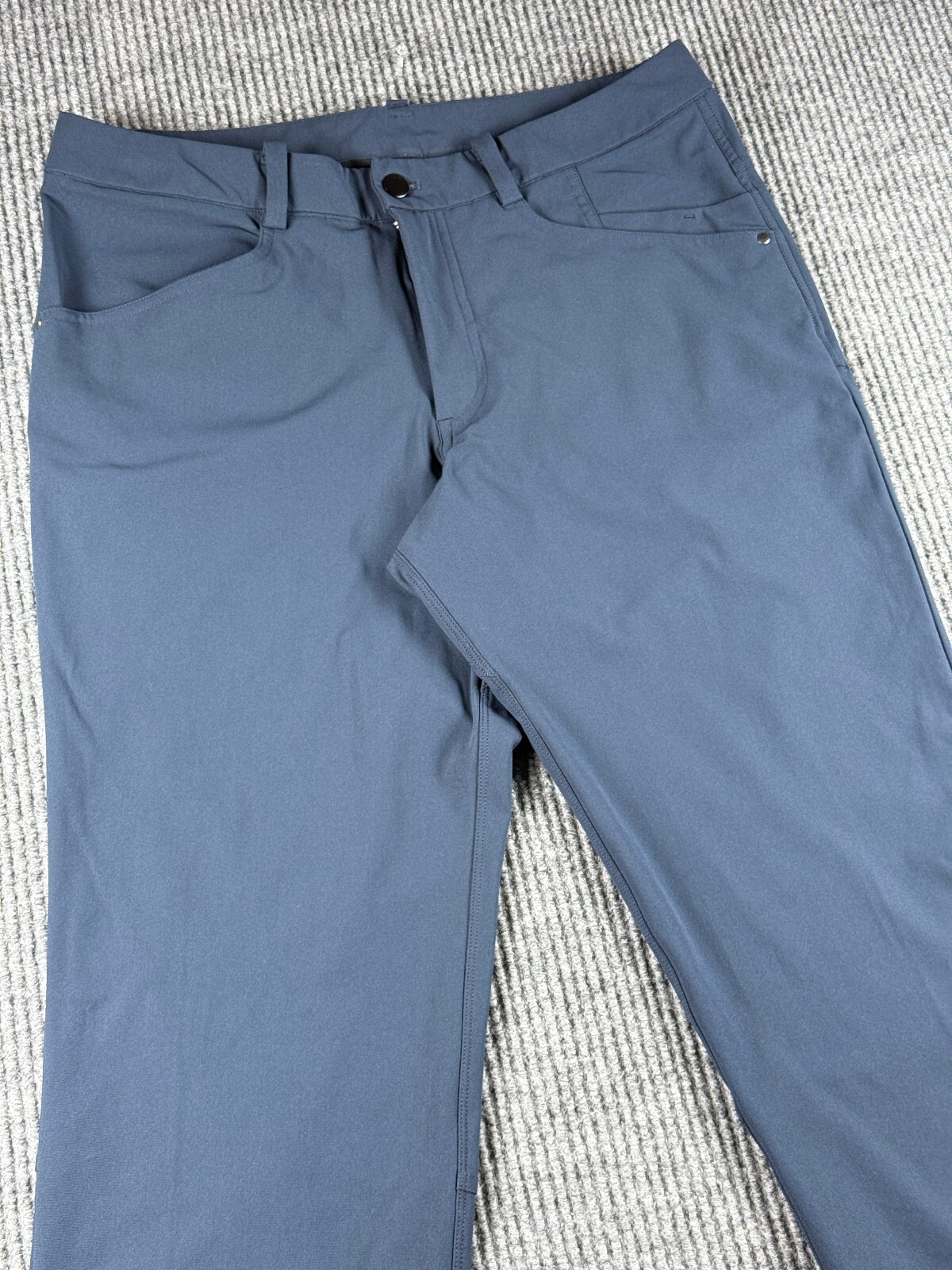 Lululemon ABC Commision Pants Mens 34 Warpstreme Navy 5 Pocket Stretch Athletic
