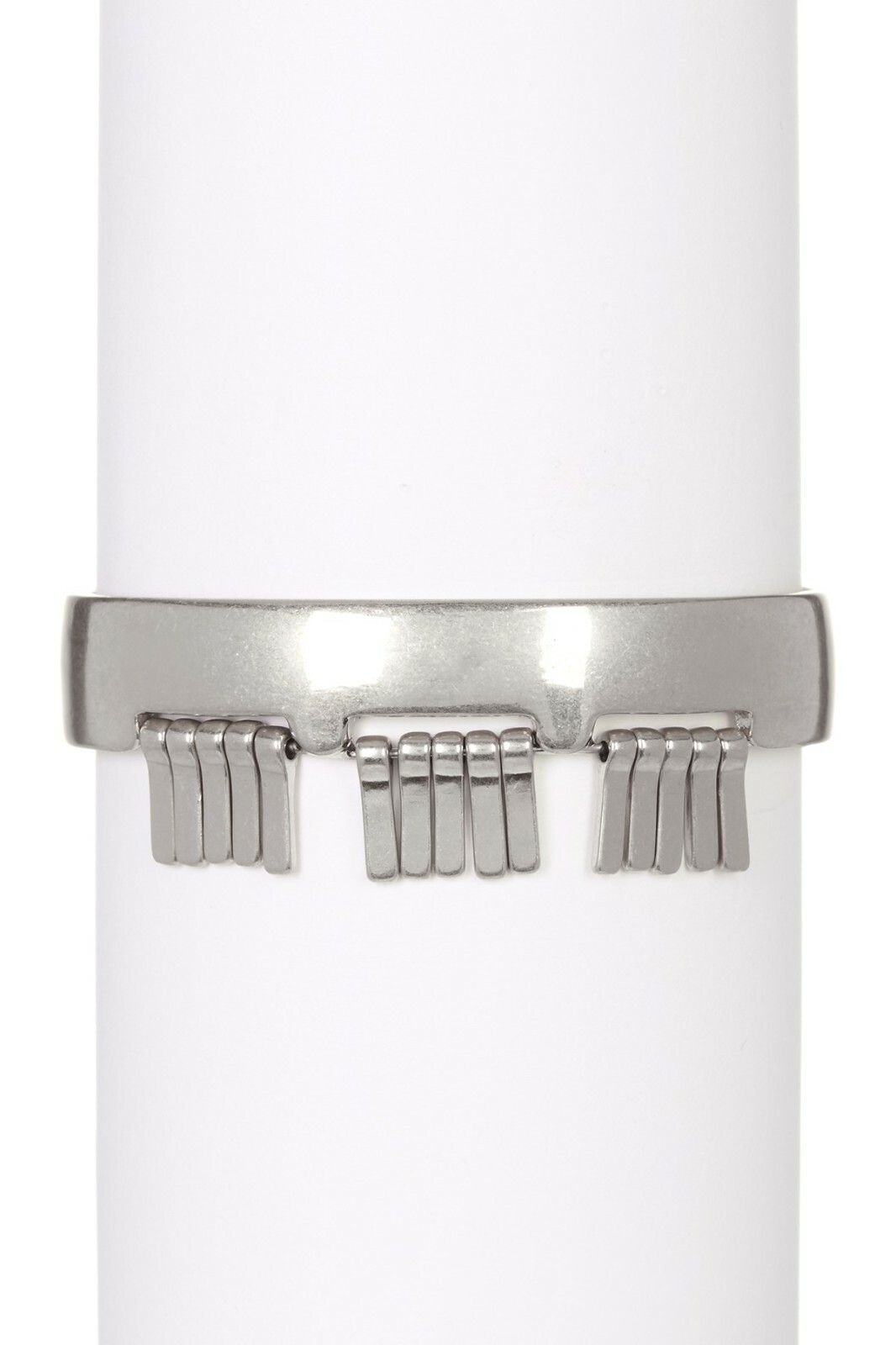 Nordstrom Melrose and Market Women\'s Fringe Cuff Bracelet NWT 50 Silver