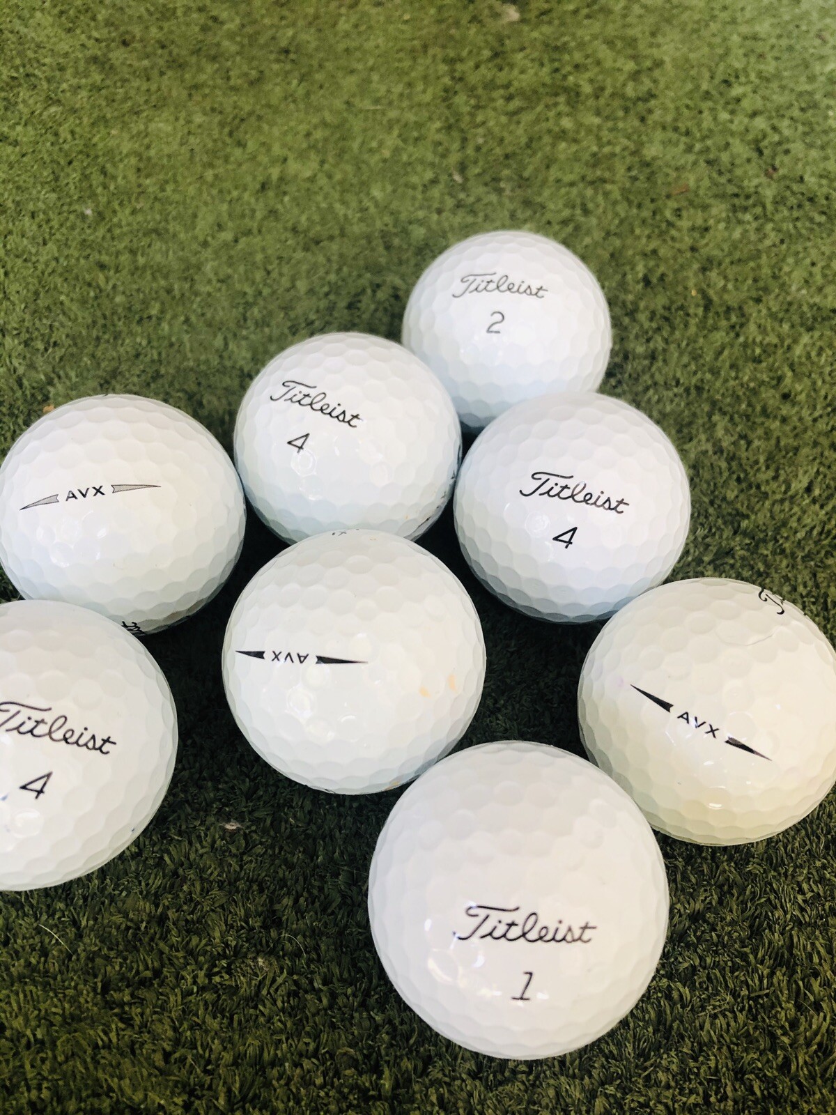 50 Titleist AVX (AAAAA) MInt Condition Used Golf Balls 5A Grade