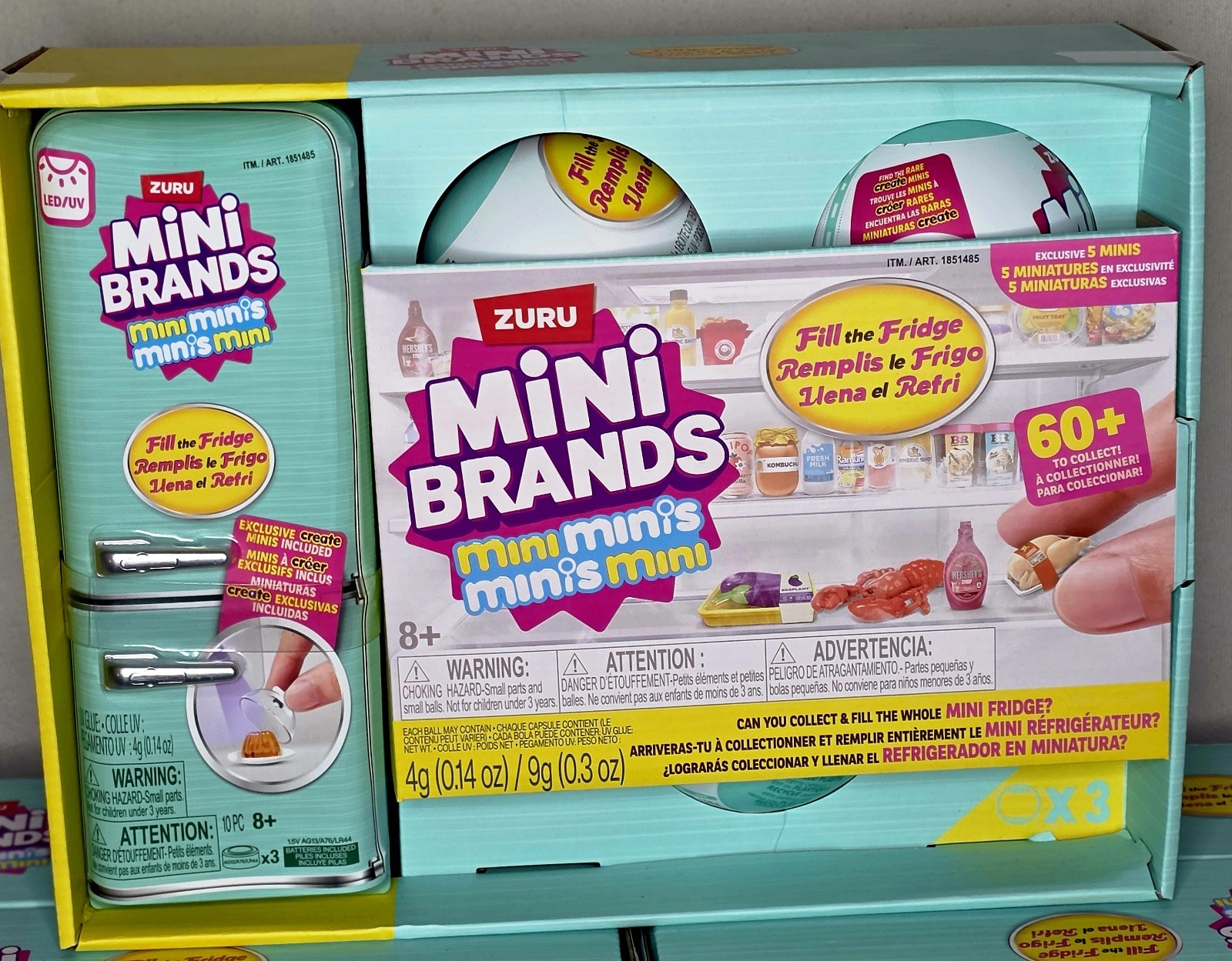 ZURU Mini Brands Mini Minis Fill the Fridge Mini Fridge Playset Ages 4-7 ZURU Mini Brands Mini Minis Fill the Fridge Mini Fridge Playset Ages 4-7