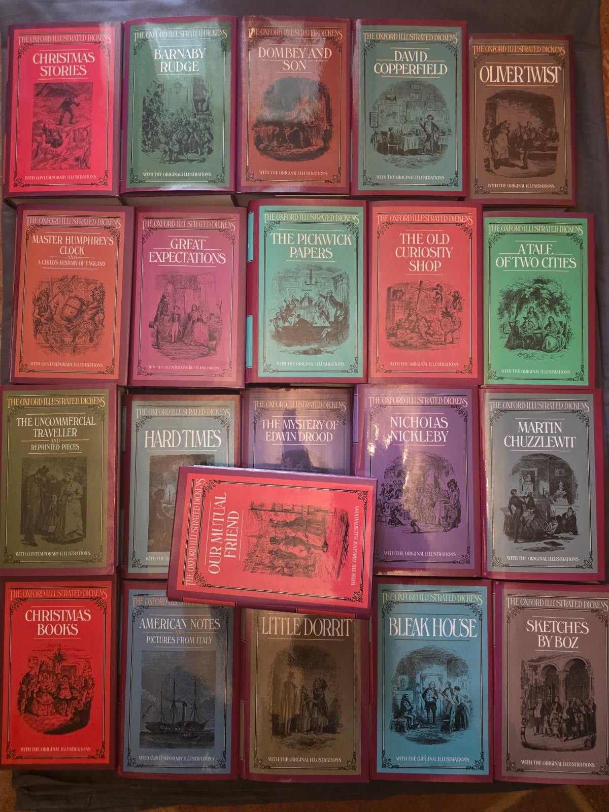 Charles Dickens Collection—Oxford Illustrated Editions Complete Set 21—NEW