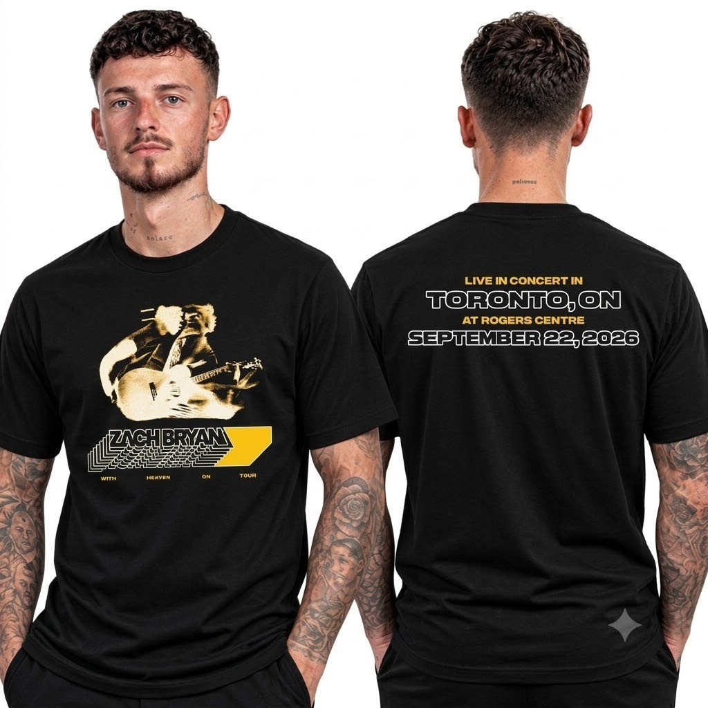 Zach Bryan Toronto ON Rogers Centre Shirt Sep 21 22 2026 Concert Event Merch Tee
