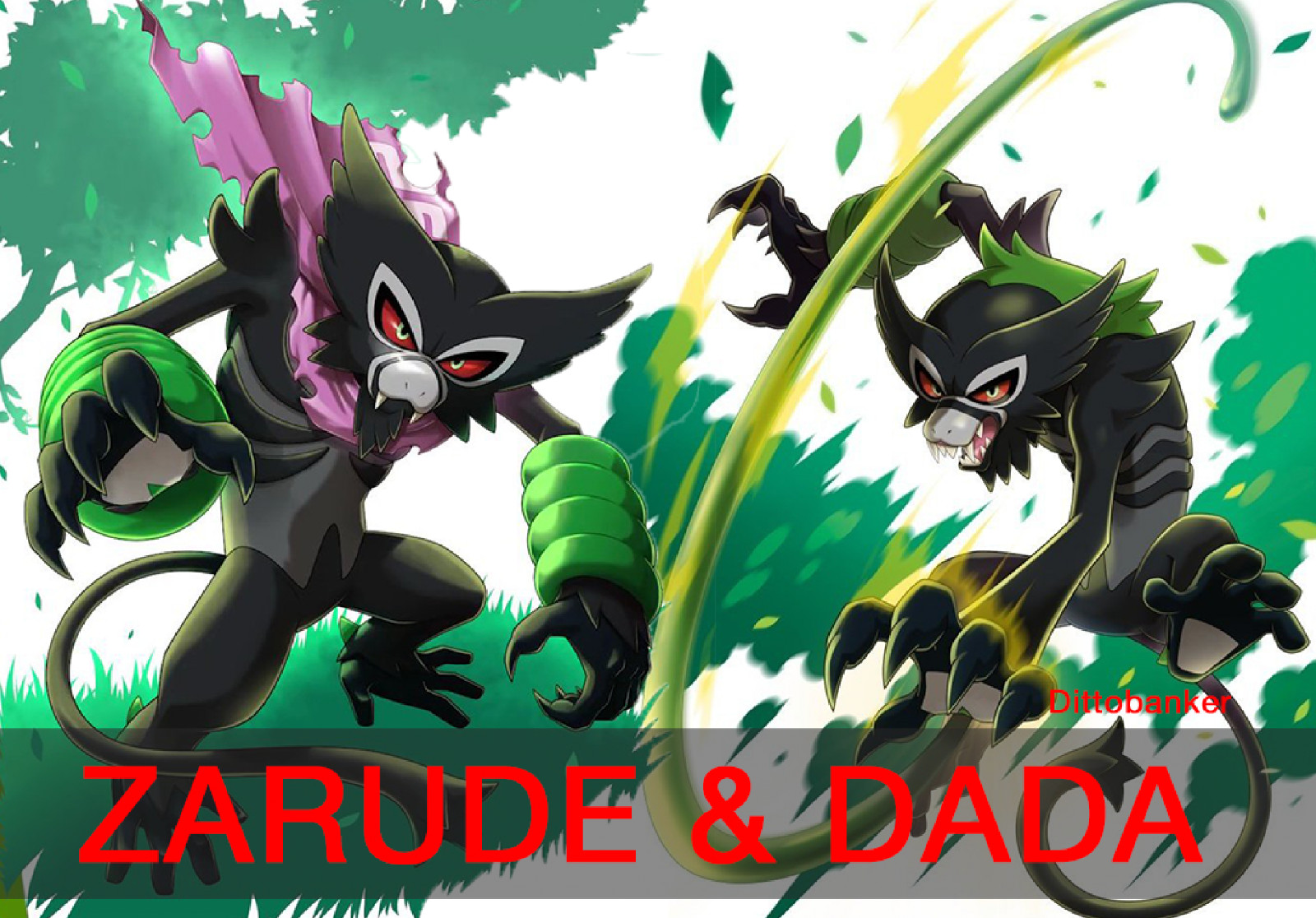 Pokemon Sword/Shield ZARUDE + DADA ZARUDE 2x Pokemon (2020 CoCo MOVIE) NO-CODE