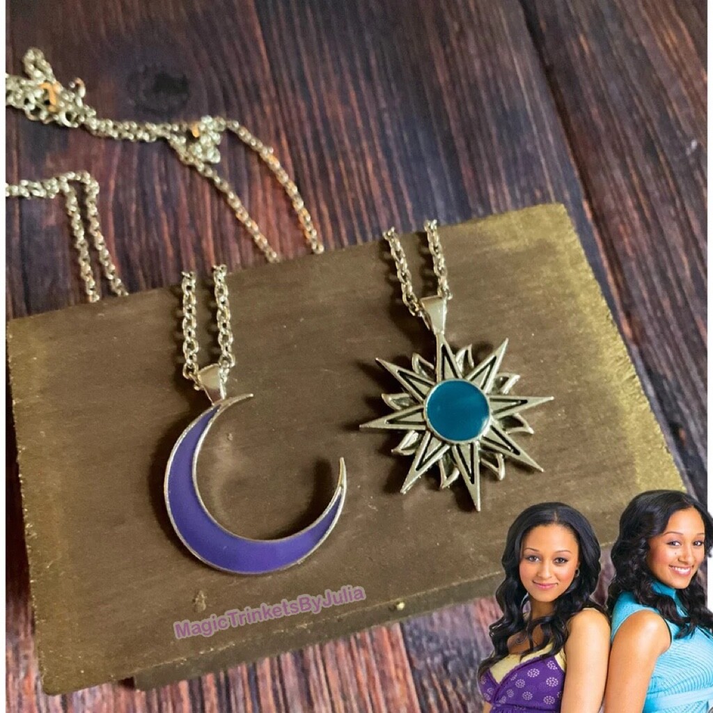 Twitches Necklaces Witch Pendant Matching Friendship Necklaces Halloween Vibes
