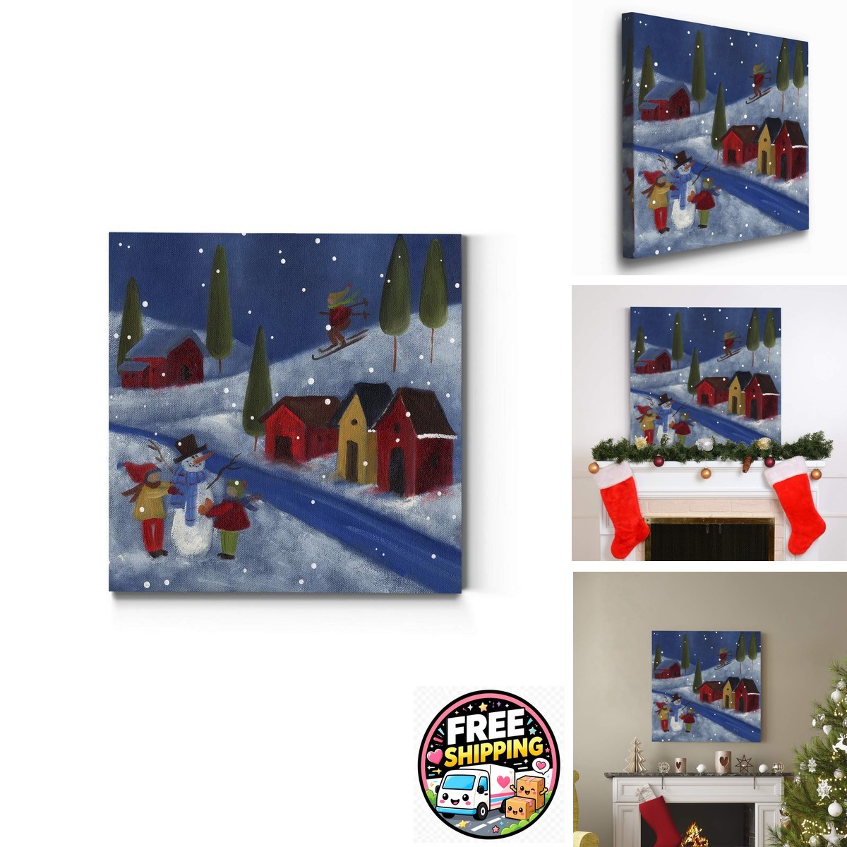 Renditions Gallery Winter Snow Scene I Wall Art 32 in H x 32 in W Renditions Gallery Winter Snow Scene I Wall Art 32 in H x 32 in W