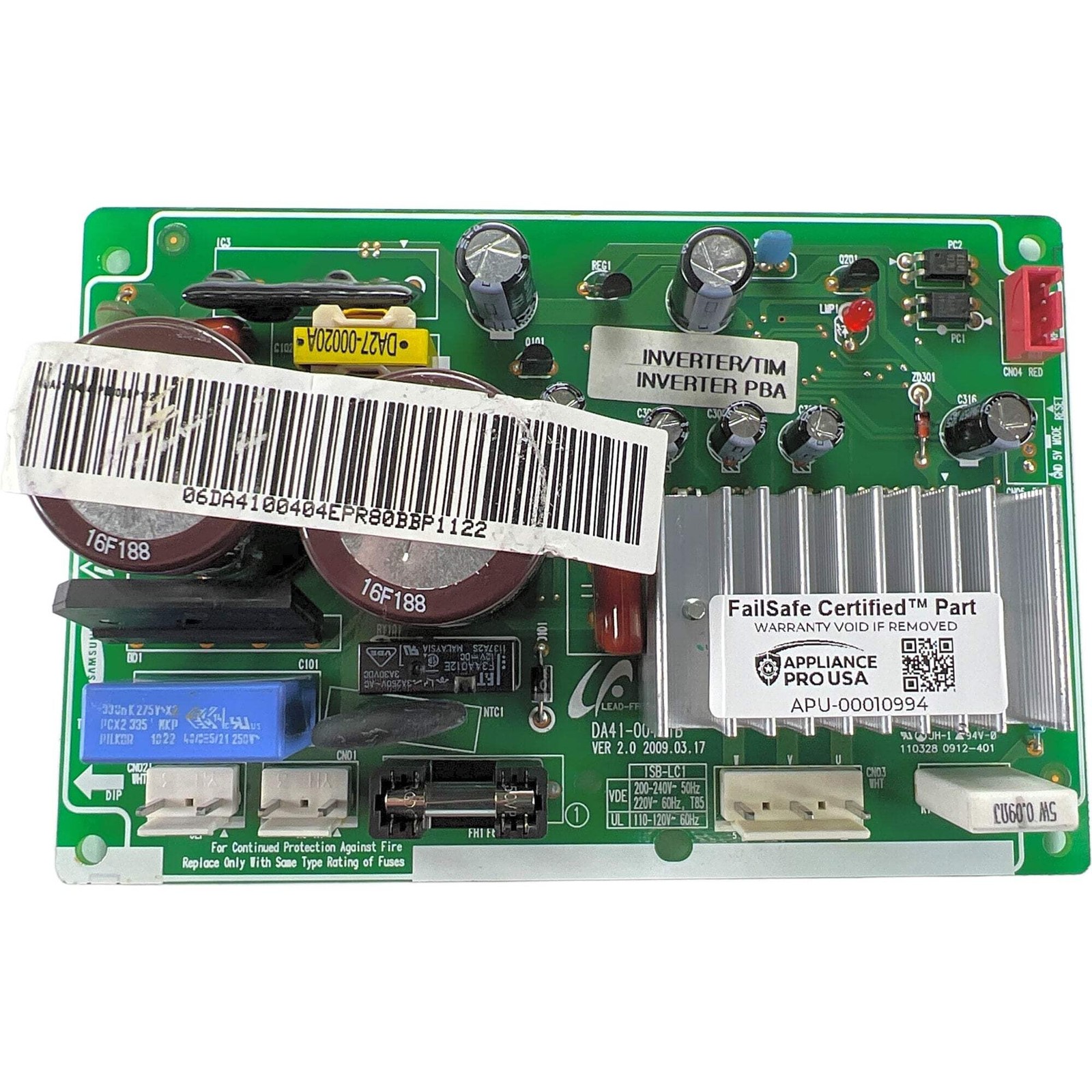 DA41-00404E Samsung Refrigerator Inverter Board Replacement