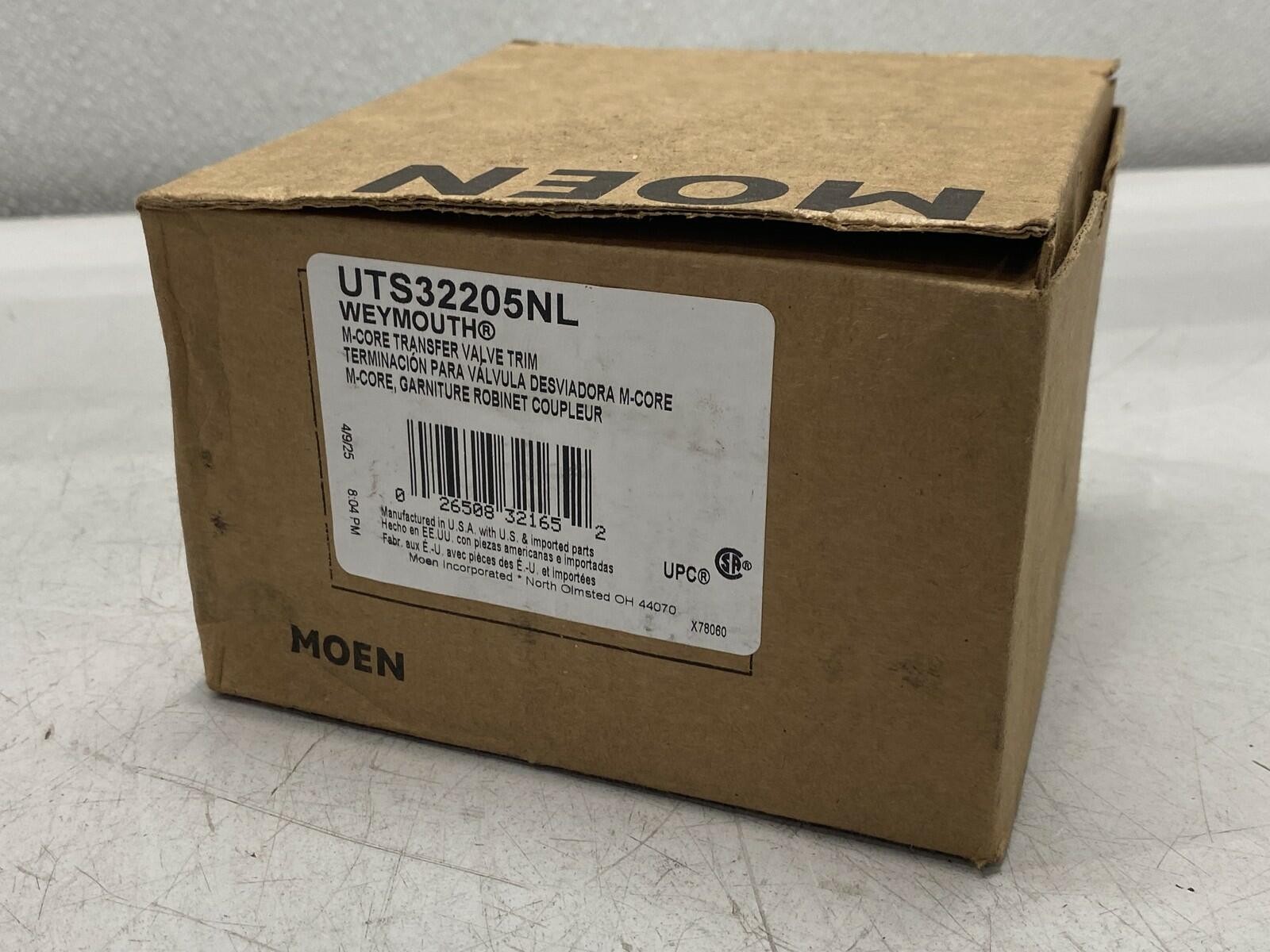 Moen UTS32205NL Weymouth M-CORE Transfer Faucet Trim Kit, Polished Nickel