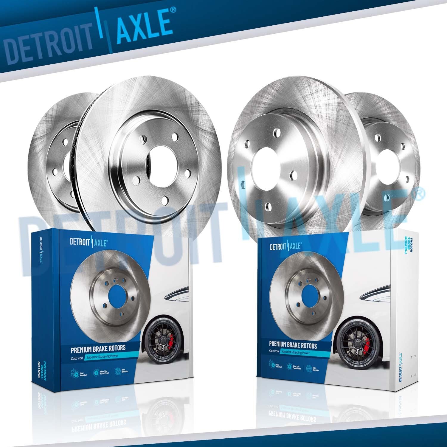 12.28\'\' Front and 11.10\'\' Rear Disc Brake Rotors Kit for Acura ILX Honda Accord
