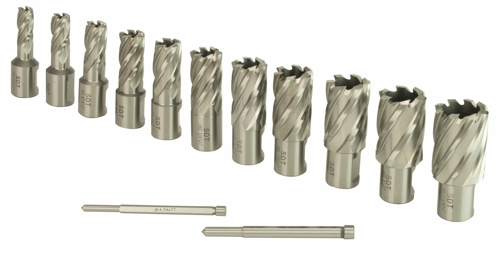 Steel Dragon Tools® 13pc. High Speed Steel HSS Annular Cutter Kit 1
