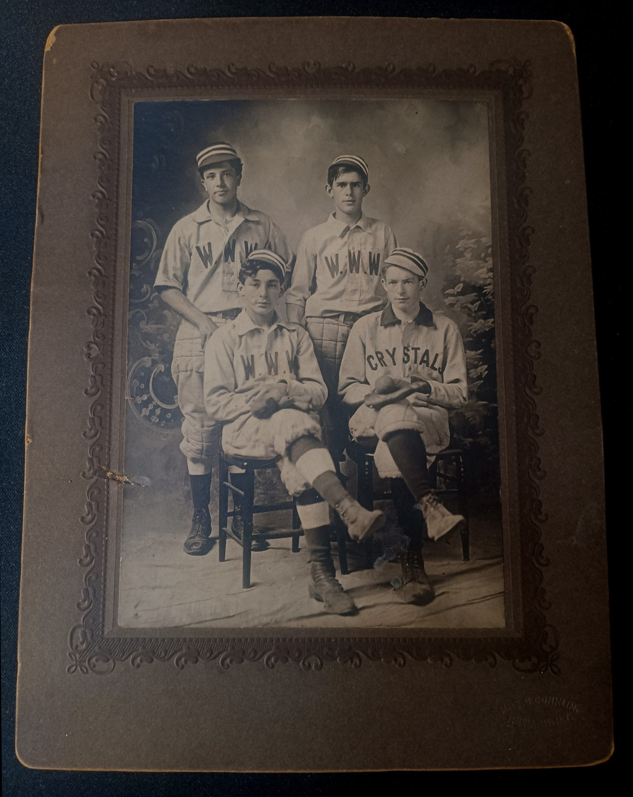 1880s Baseball Cabinet Card Photo Team \