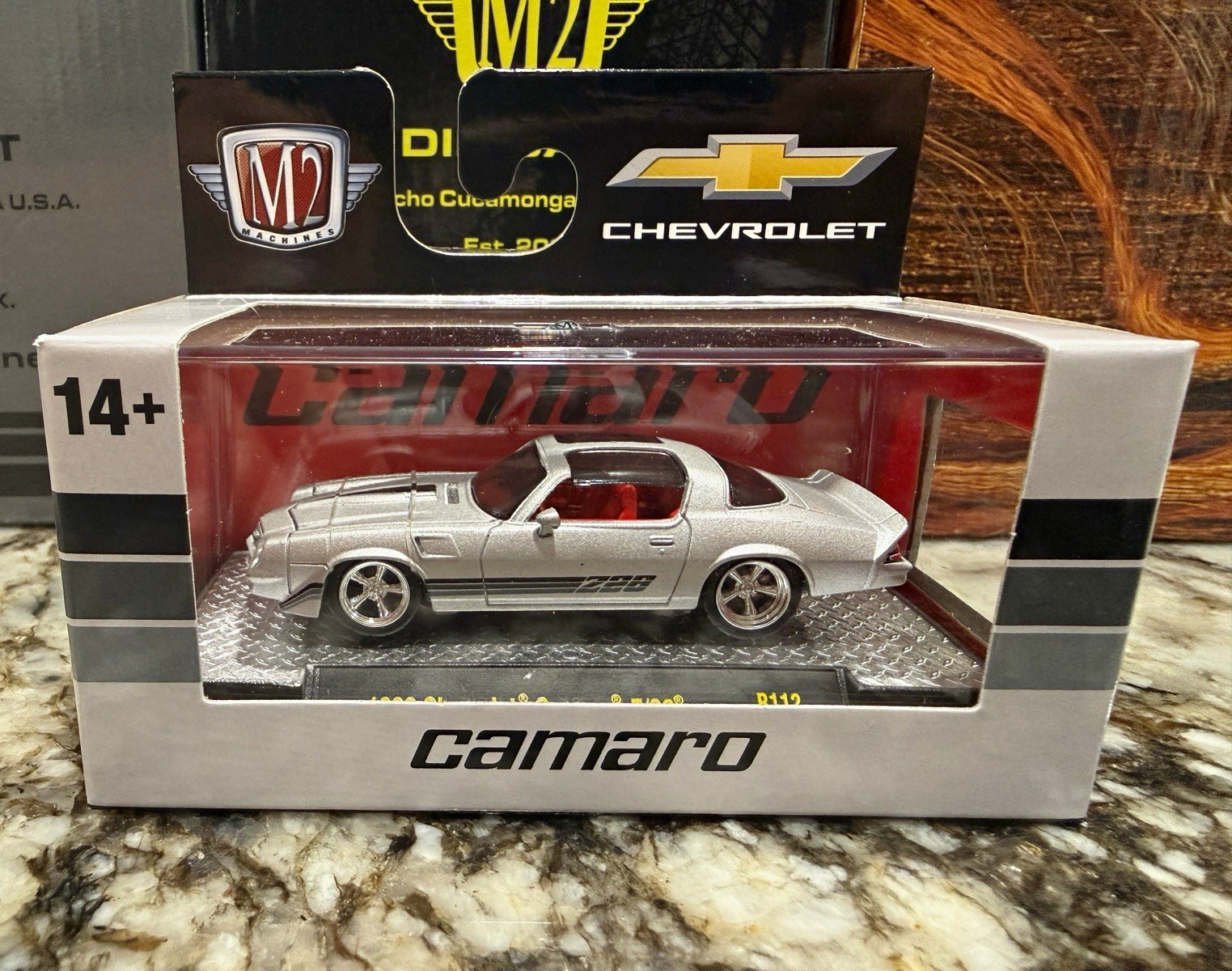 M2 Machines 1980 Chevrolet Camaro Z/28 Silver 1:64 Diecast Limited Unopened
