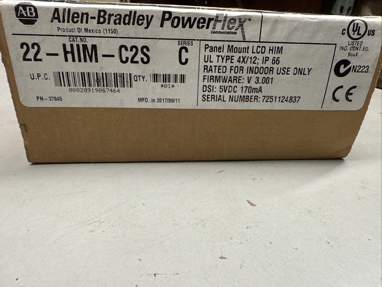 NEW Open Box For Showing ALLEN BRADLEY INTERFACE 22-HIM-C2S