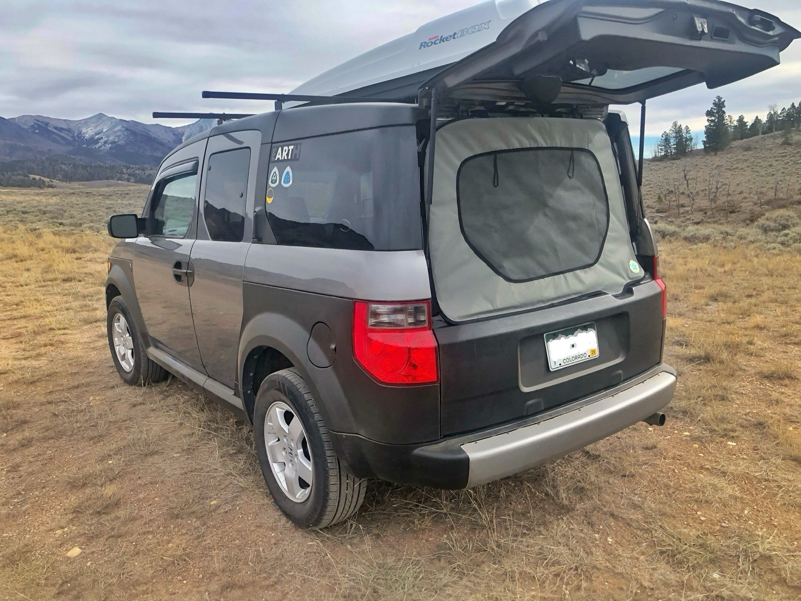 Honda Element -Half Moon- Privacy Bug Screen By Rain Dean