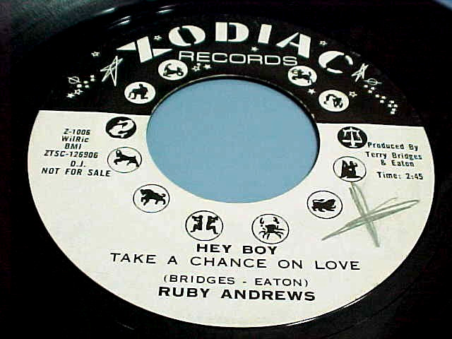 RUBY ANDREWS -NORTHERN SOUL-PROMO-(HEY BOY) TAKE A CHANCE ON LOVE/COME TO ME -EX RUBY ANDREWS -NORTHERN SOUL-PROMO-(HEY BOY) TAKE A CHANCE ON LOVE/COME TO ME -EX