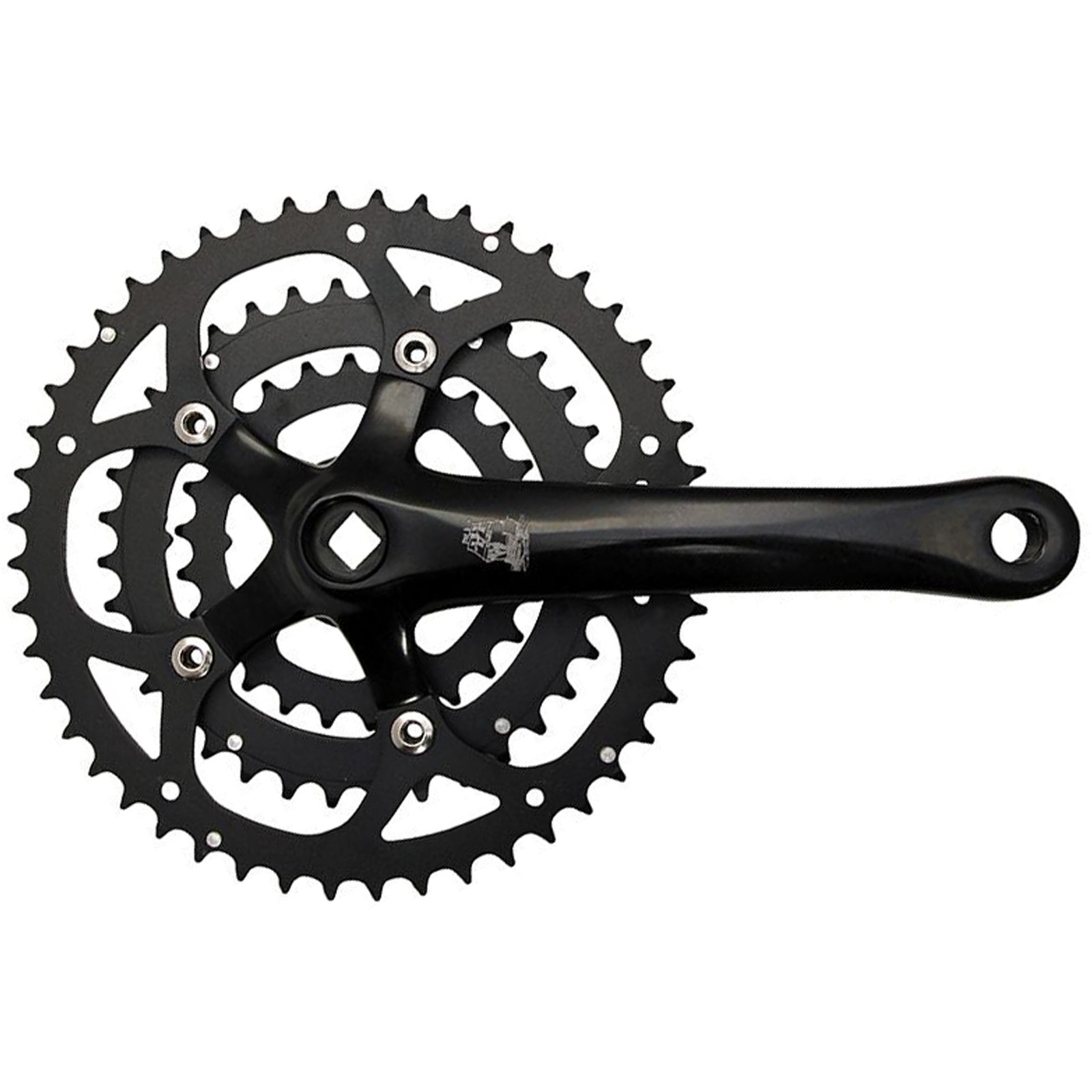 New Albion Cycles XDT Crankset, 26/36/48t, 170mm, Black