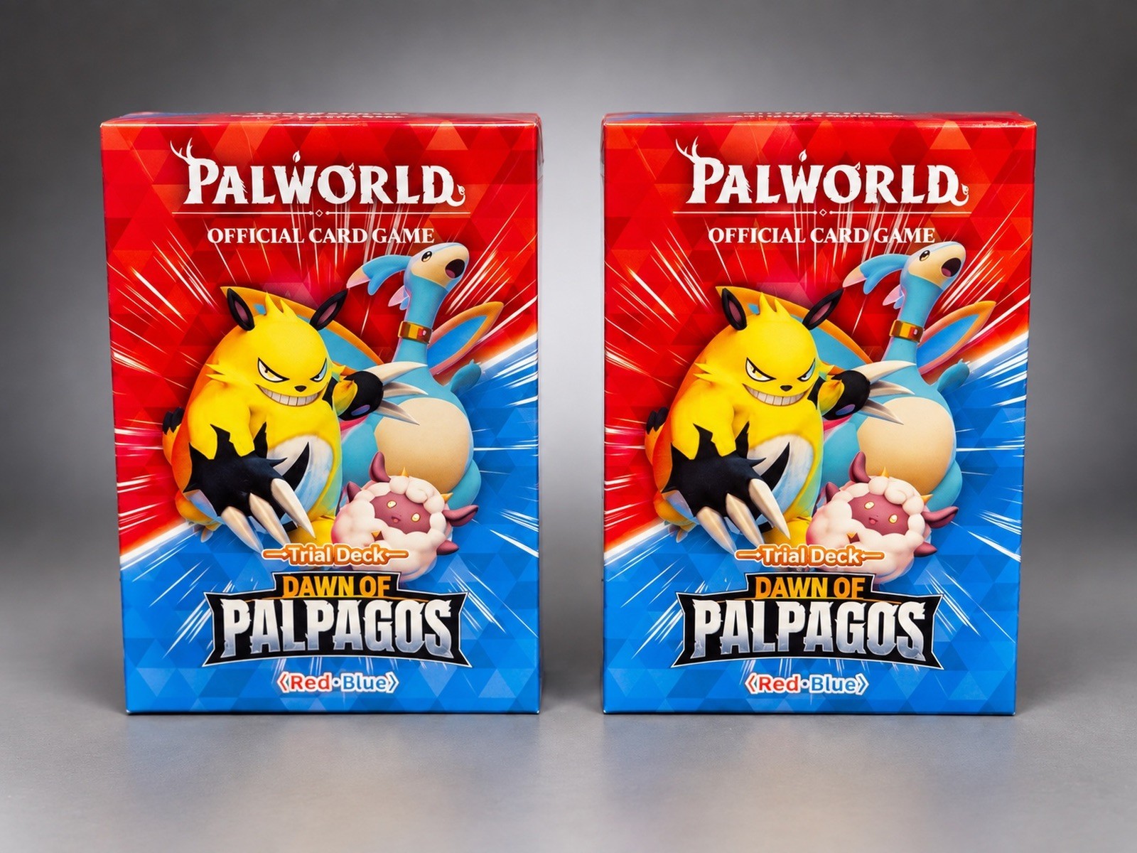 2x Palworld TCG - Dawn Of Palpagos Trial Decks Red/Blue SEALED