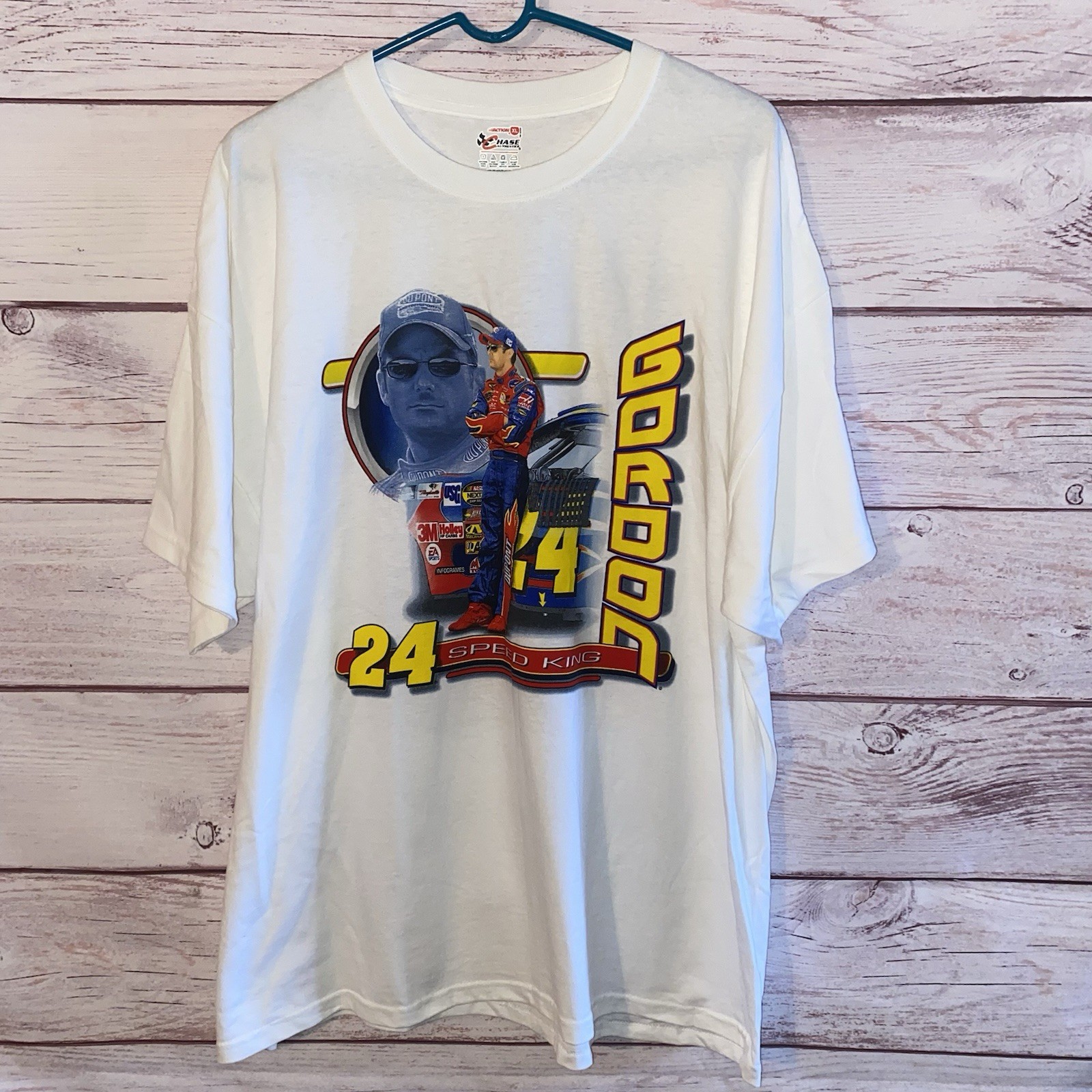 Vintage 2005 Jeff Gordon #24 Speed King NASCAR Chase Authentics Shirt XL B35