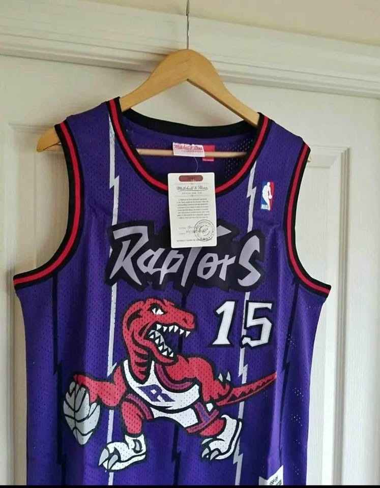 NBA 1998-99 Toronto Raptors Vince Carter #15 Jersey Large Mitchell & Ness Purple