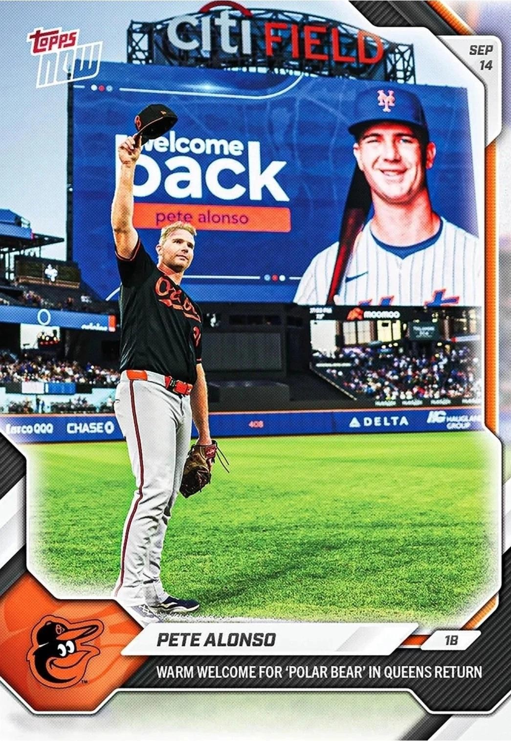 2026 Topps Now #675 Pete Alonso Mets Welcome Back PreSale