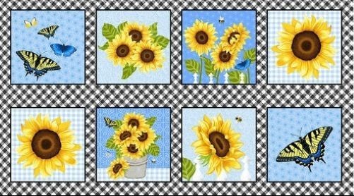 Sunny Sunflowers Panel by Studio E Designs Sunny Sunflowers Panel by Studio E Designs