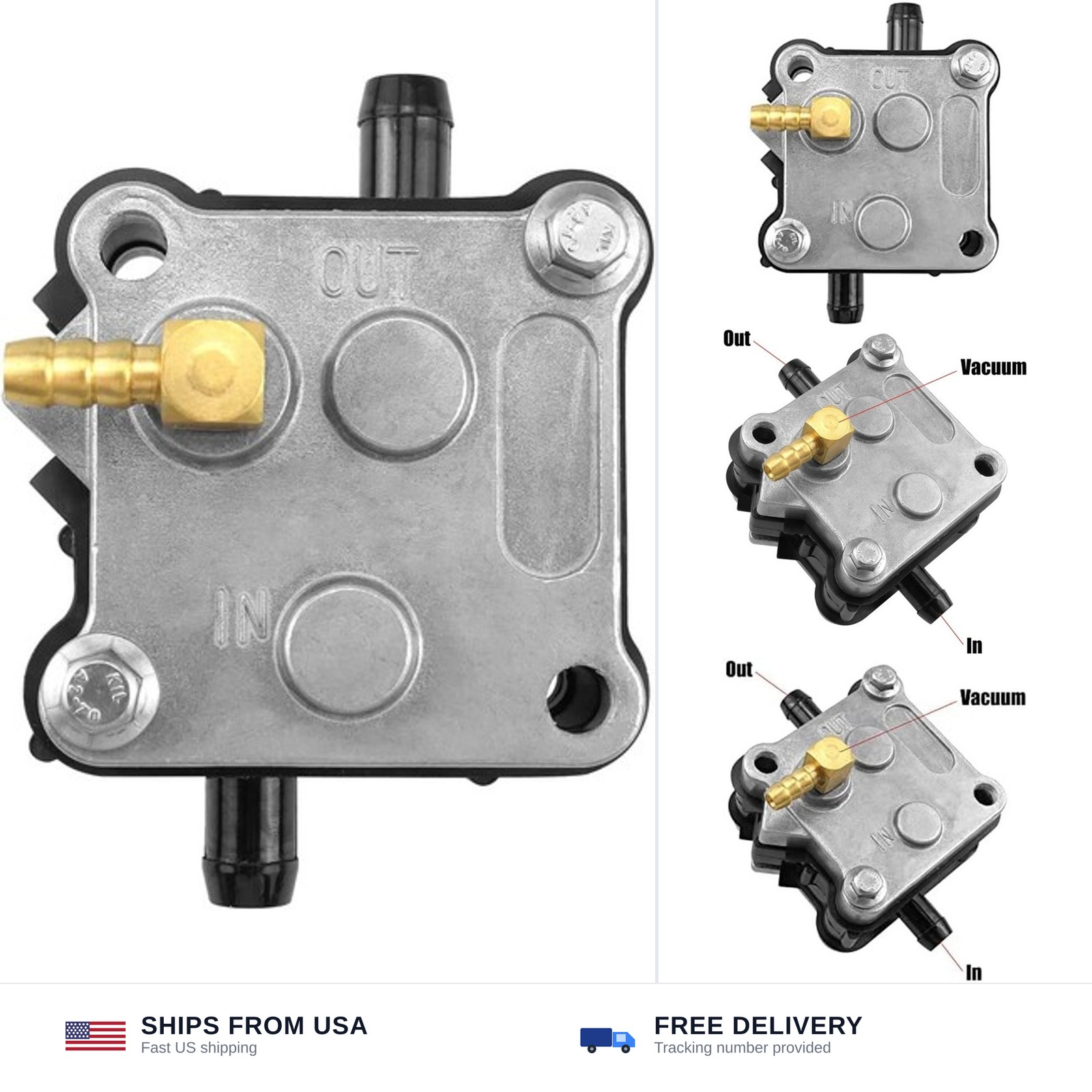 Fuel Pump for Mercury 35 50 60 115 225 HP Outboard 2 Stroke Fuel Pump for Mercury 35 50 60 115 225 HP Outboard 2 Stroke